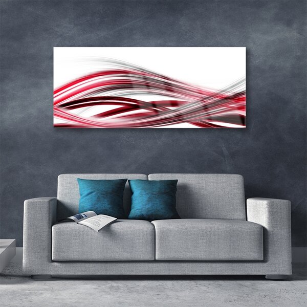 Tablouri acrilice Rezumat Arta Roz Roșu Alb