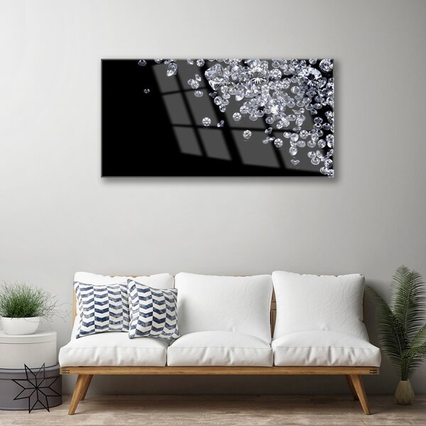 Tablouri acrilice Diamante Art Negru Gri Alb