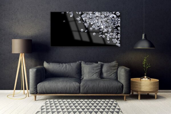 Tablouri acrilice Diamante Art Negru Gri Alb