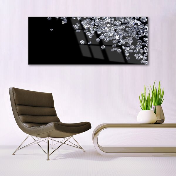 Tablouri acrilice Diamante Art Negru Gri Alb