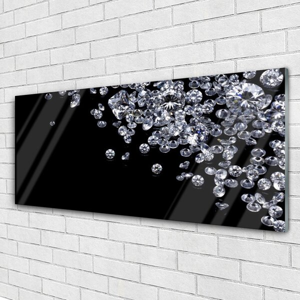 Tablouri acrilice Diamante Art Negru Gri Alb