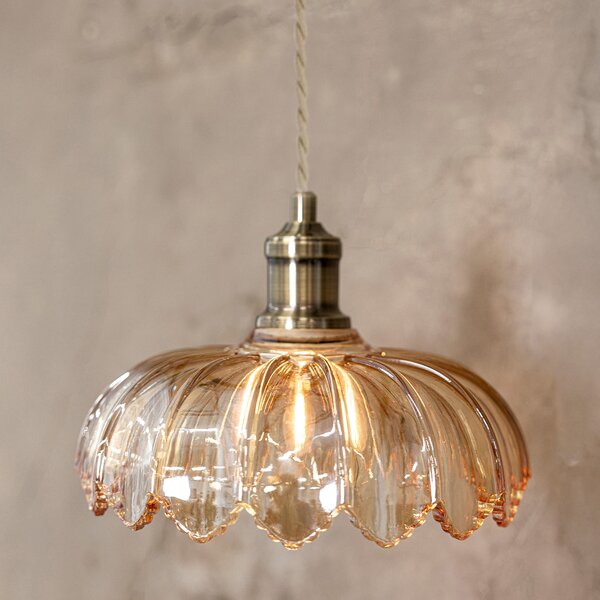 Markslöjd Kurage lampă suspendată 1x40 W alamă-chihlimbar 108858