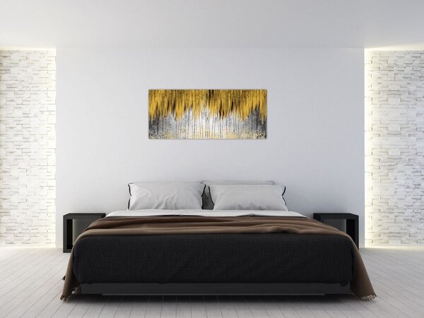 Tablou - Linii de aur (120x50 cm)