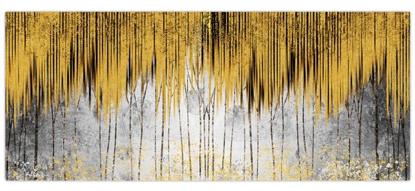 Tablou - Linii de aur (120x50 cm)