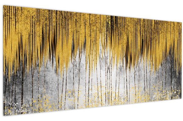 Tablou - Linii de aur (120x50 cm)