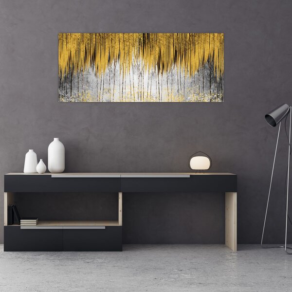 Tablou - Linii de aur (120x50 cm)