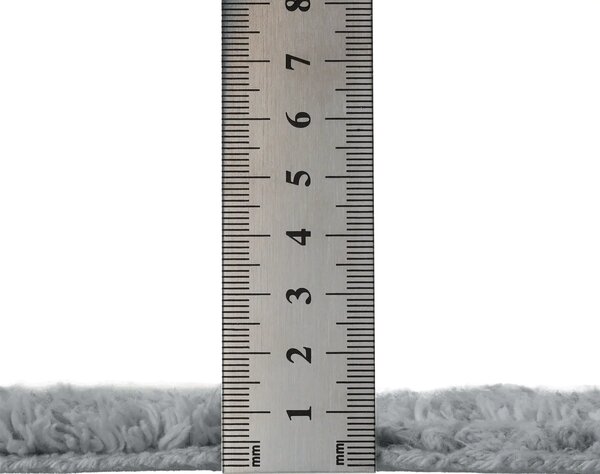 Covoraș de Baie Antiderapant Touch, Gri Cald, Mărime 50 80 cm, Bumbac, Lungime Fir 10 mm, Grosime Totală 13 mm 50 x 80