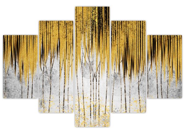 Tablou - Linii de aur (150x105 cm)
