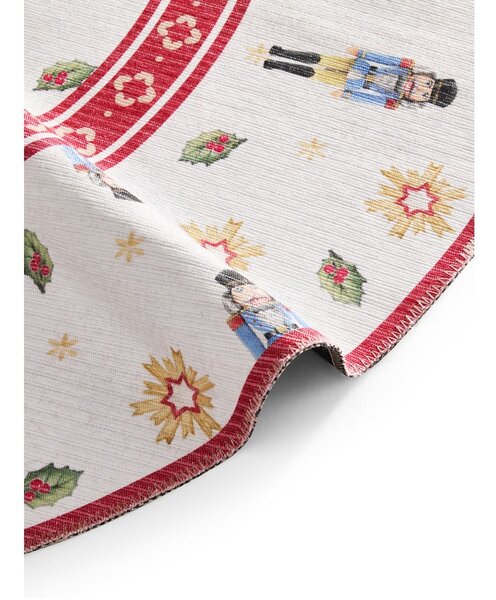 Covor roșu rotund ø 160 cm cu model de Crăciun Toy's Delight Nutcracker – Villeroy&Boch