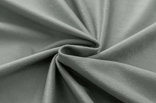 Draperie opaca DREAM VELVET 140x250 cm, gri Agatat: Inele metalice