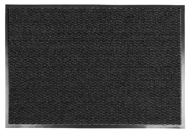 Covoraș de Intrare Antiderapant Maxima, Negru, Mărime 45 75 cm, Poliester și Polipropilenă, Bază TPE, Grosime Totală 4 mm 45 x 75