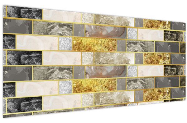 Tablou - Decor cu texturi (120x50 cm)
