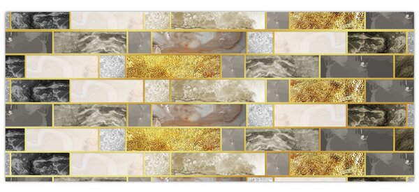 Tablou - Decor cu texturi (120x50 cm)