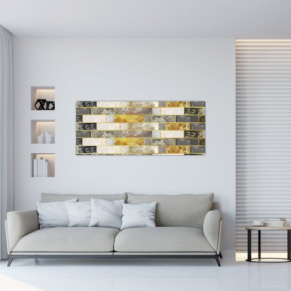 Tablou - Decor cu texturi (120x50 cm)