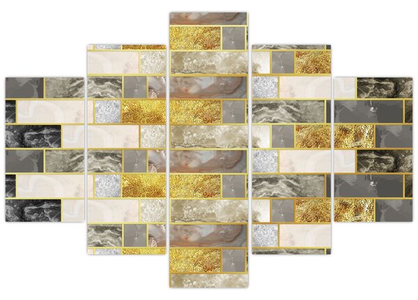 Tablou - Decor cu texturi (150x105 cm)