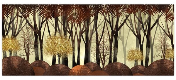 Tablou - Pădure decorativă (120x50 cm)