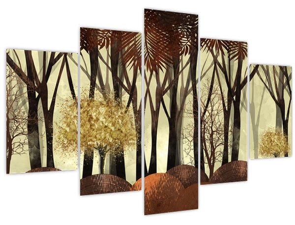 Tablou - Pădure decorativă (150x105 cm)