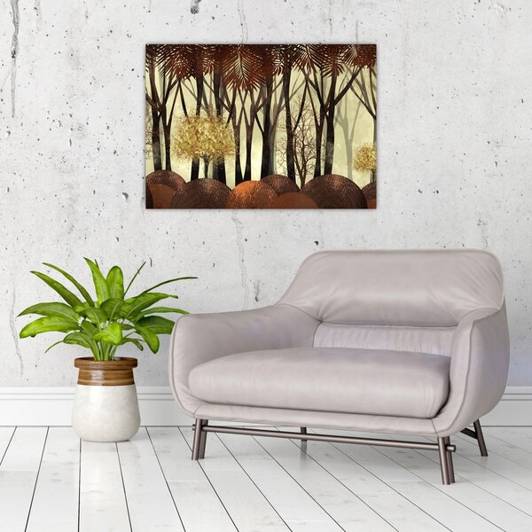Tablou - Pădure decorativă (70x50 cm)
