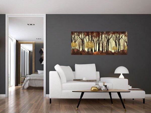 Tablou - Pădure decorativă (120x50 cm)