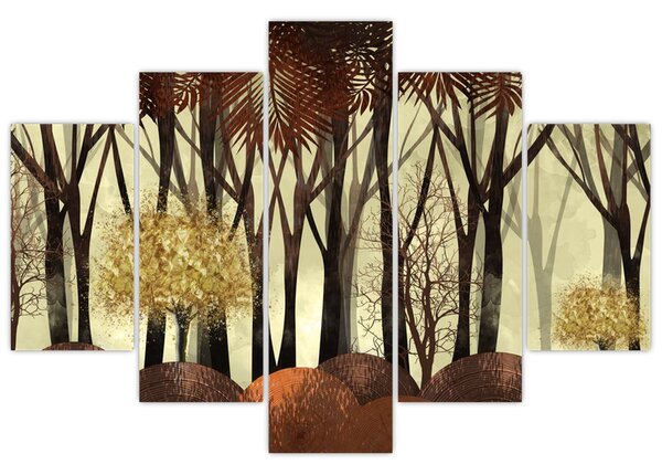 Tablou - Pădure decorativă (150x105 cm)