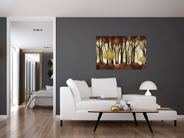 Tablou - Pădure decorativă (90x60 cm)