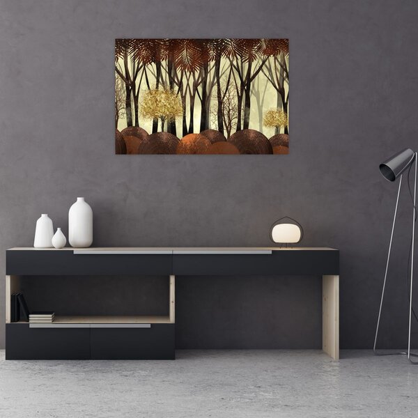 Tablou - Pădure decorativă (90x60 cm)
