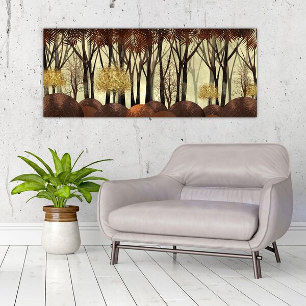 Tablou - Pădure decorativă (120x50 cm)