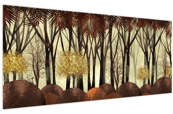 Tablou - Pădure decorativă (120x50 cm)