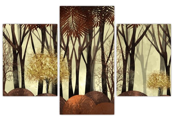 Tablou - Pădure decorativă (90x60 cm)