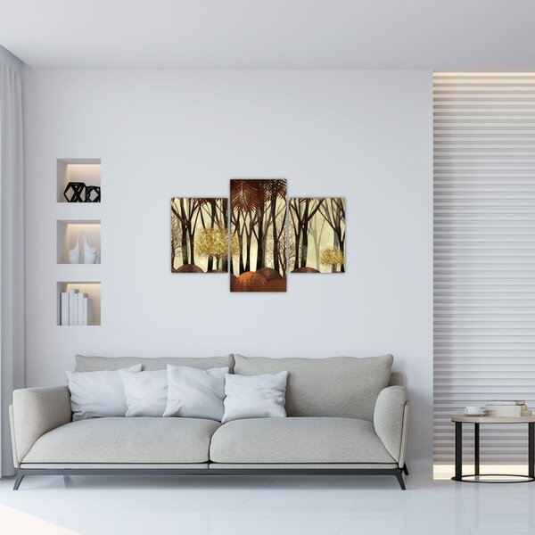 Tablou - Pădure decorativă (90x60 cm)