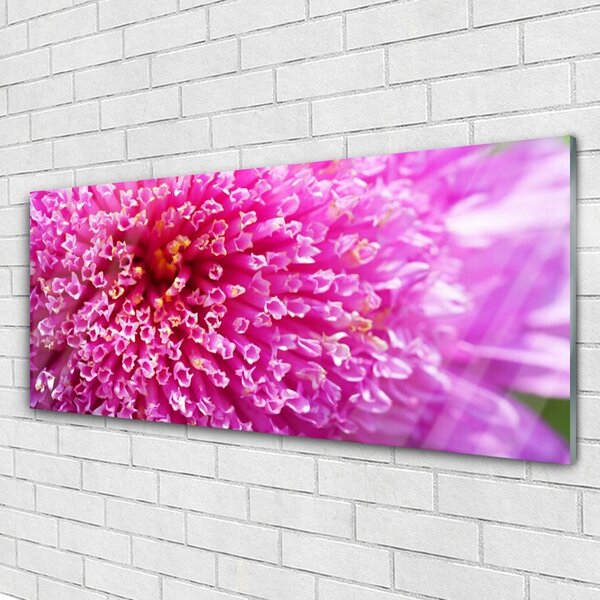 Tablou pe sticla Florale flori roz