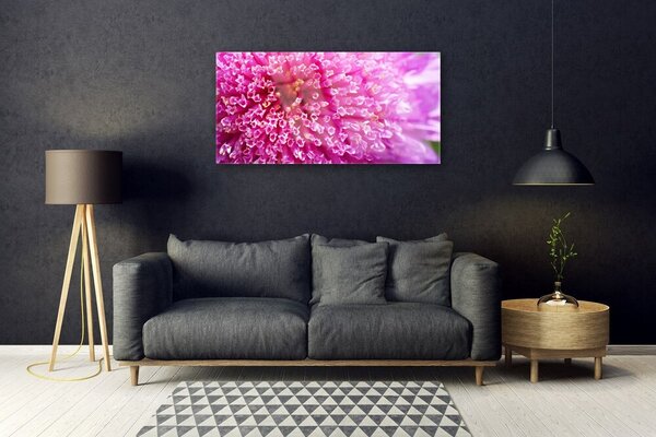 Tablou pe sticla Florale flori roz