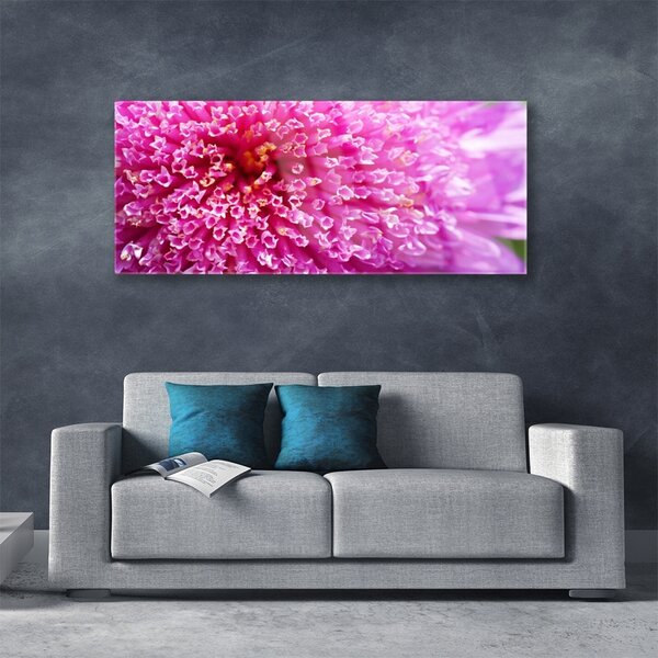 Tablou pe sticla Florale flori roz
