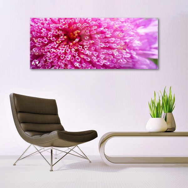 Tablou pe sticla Florale flori roz