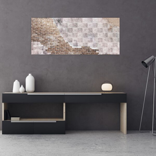 Tablou - Perete de cărămidă (120x50 cm)