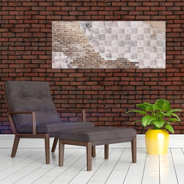 Tablou - Perete de cărămidă (120x50 cm)