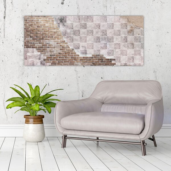 Tablou - Perete de cărămidă (120x50 cm)
