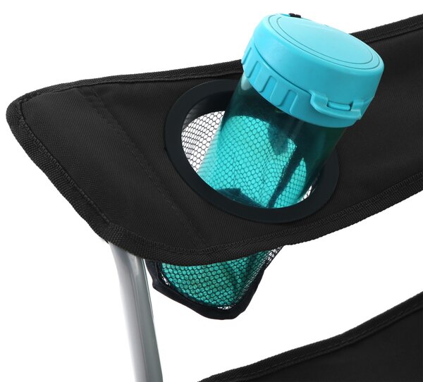 Scaun de camping Songmics Negru 81x70x91 cm