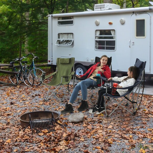 Scaun de camping Songmics Negru 81x70x91 cm