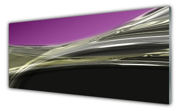 Tablou pe sticla Abstract Art Violet Gri Negru