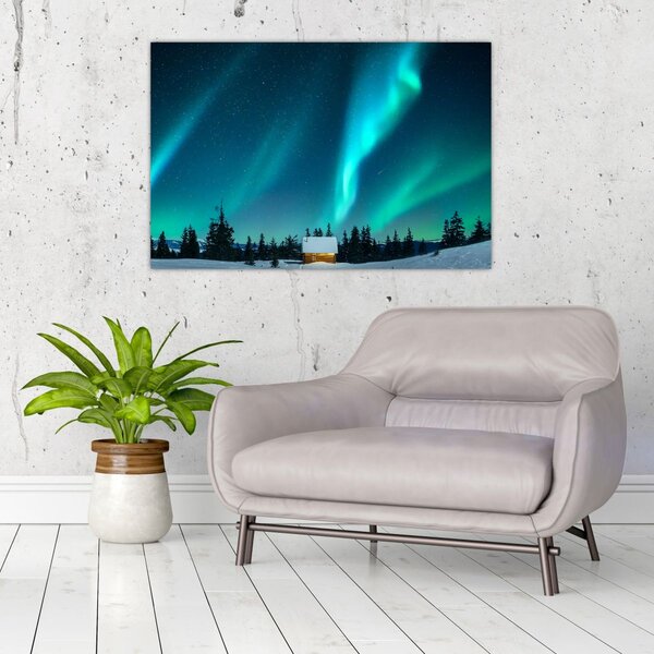 Tablou - Aurora Boreală (90x60 cm)