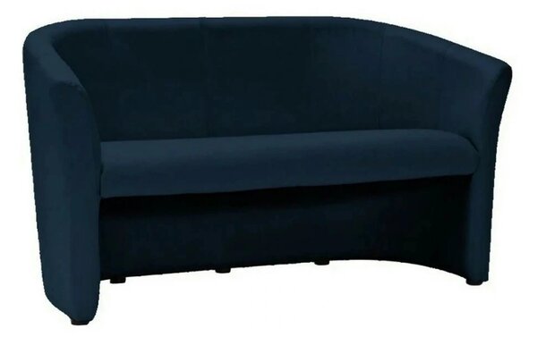 Canapea TM-3, albastru, piele ecologica, 160x60x76 cm