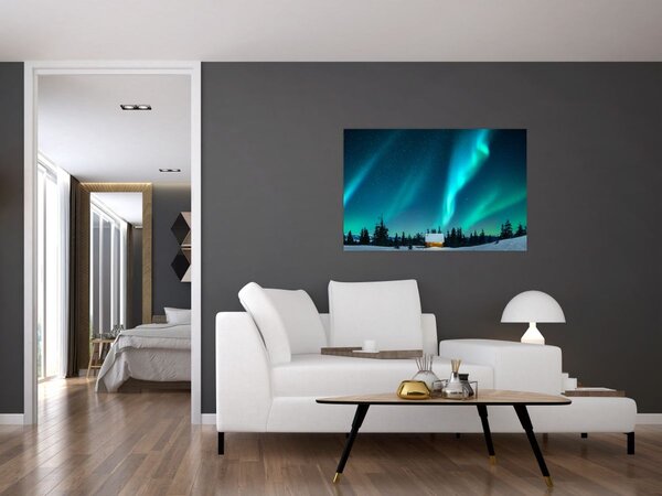 Tablou - Aurora Boreală (90x60 cm)