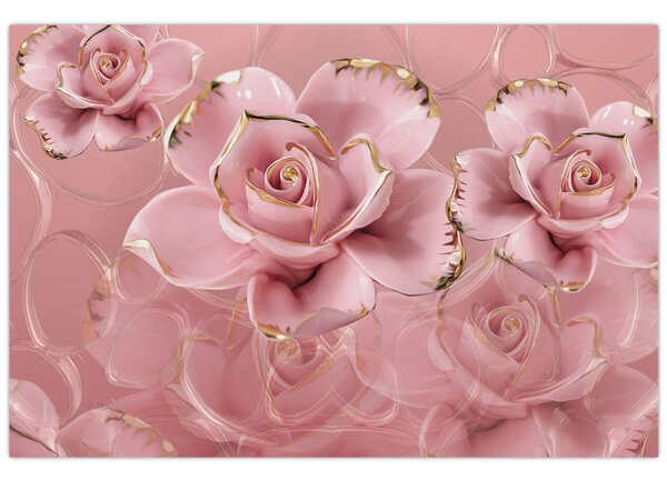 Tablou - Decor floral (90x60 cm)