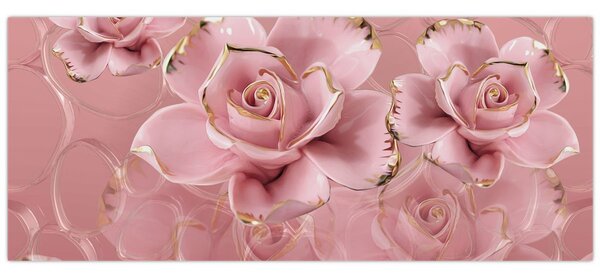 Tablou - Decor floral (120x50 cm)