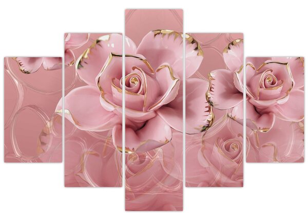 Tablou - Decor floral (150x105 cm)