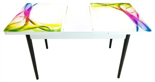 Masa extensibila Rio, DENVER, Aurora, picioare negre, 110x70x76 cm