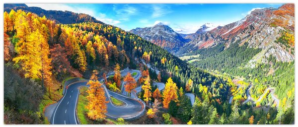 Tablou - Trecătoarea Malay Pass (120x50 cm)