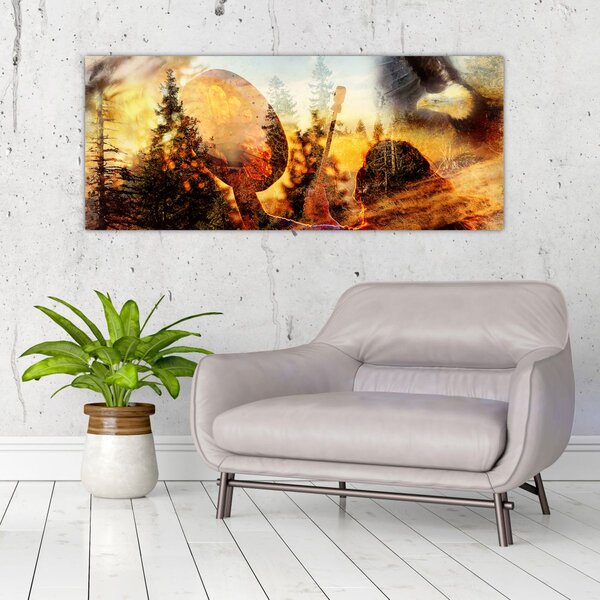 Tablou - Motiv șamanic (120x50 cm)