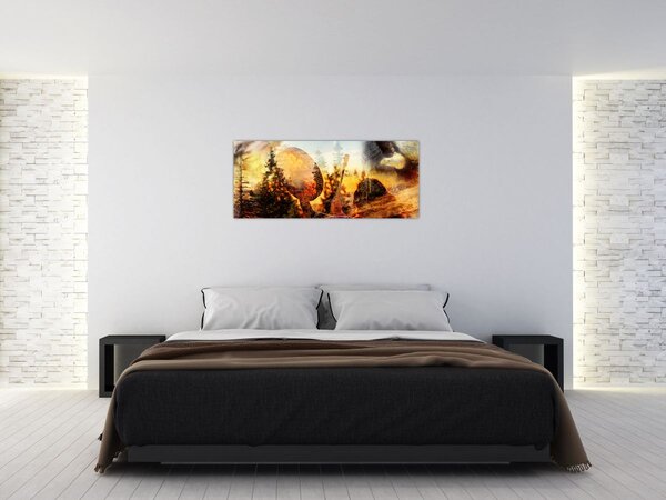 Tablou - Motiv șamanic (120x50 cm)